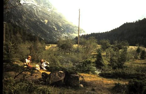 Relaxing by the river Stock Photos