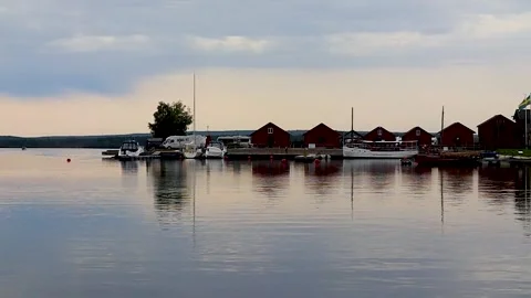 Relaxing scene at the docks Stock Footage 249899831