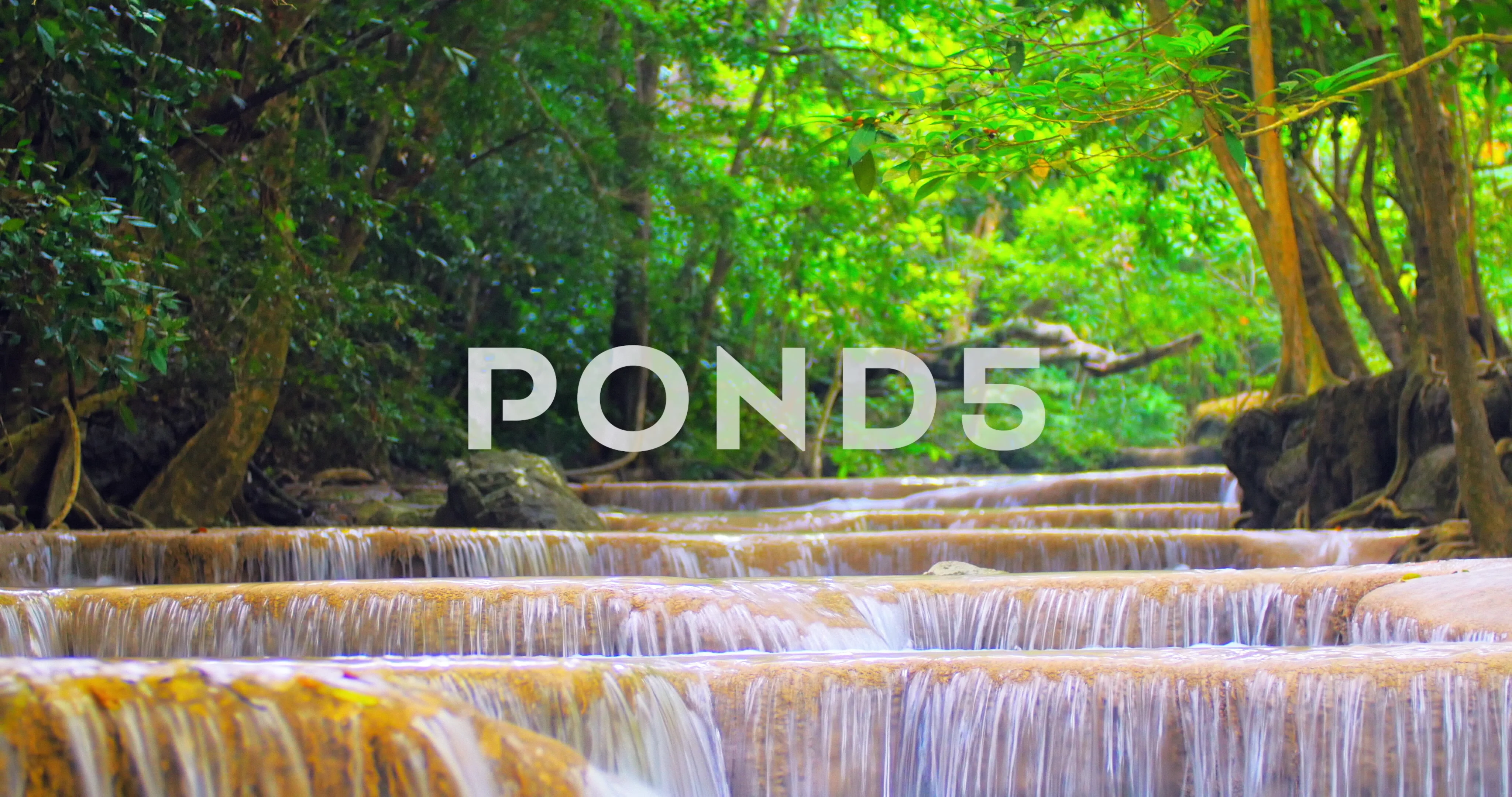 Relaxing scenic nature 4K background. Wa... | Stock Video | Pond5