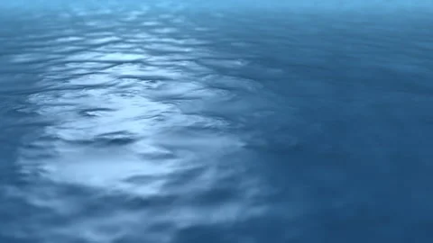 Relaxing Sea Surface Wave Patterns Seamless Loop Video stock 331856901