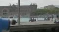 Relaxing on the seafront near Aduana Building in Barcelona 4k or 4k+ Resolution