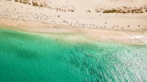 Relaxing Sky View of the Ocean Beach Stock Footage 117333887