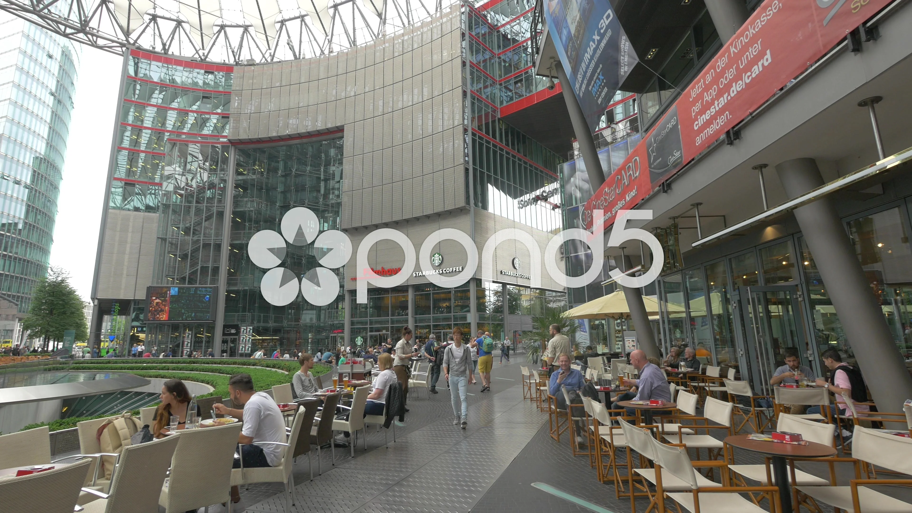 Relaxing In The Sony Center Plaza Berlin Video 53470830