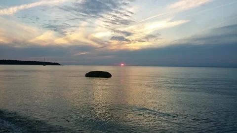 Relaxing sound of waves Stock Footage 155210623