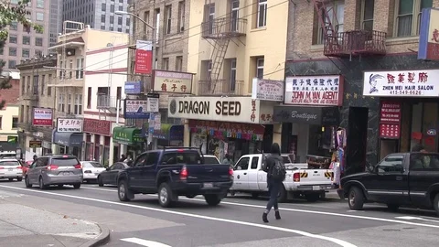 Relaxing stroll in down town Video stock 77367284