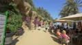 Relaxing in a sunny afternoon in Park Guell, Barcelona 4k or 4k+ Resolution