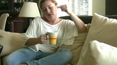 Relaxing time with coffee Stock Footage 8684571