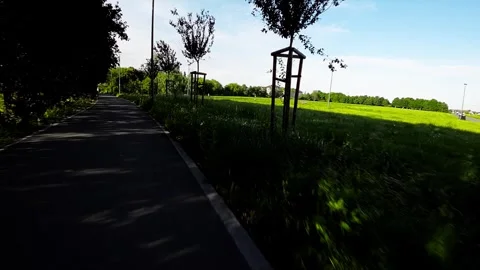 A Relaxing Walk in the Park Stock Footage 282745401