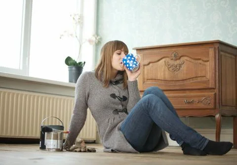 Relaxing While Renovating Stock Photos