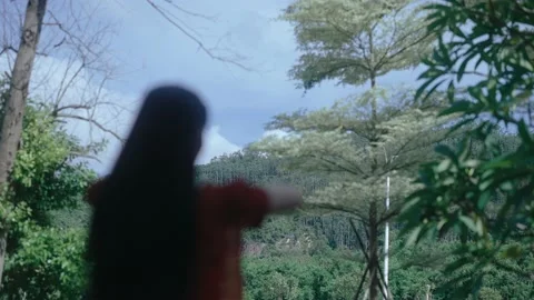 Relaxing women's back Video stock 234780169