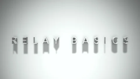 relay basics 3D title animation white te... | Stock Video | Pond5