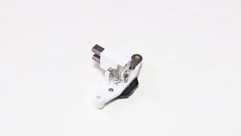 Relay charging generator on a white background looped Stock Footage 72128112