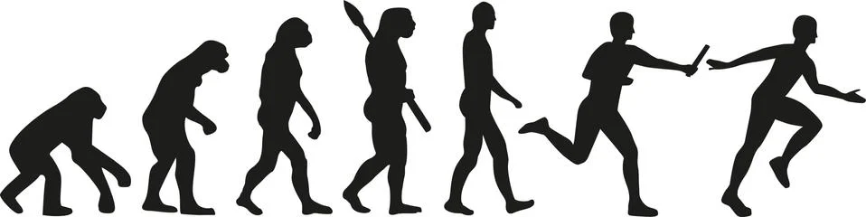 Relay evolution 스톡 일러스트