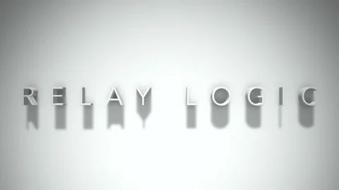 relay logic 3D title animation with shad... | Stock Video | Pond5