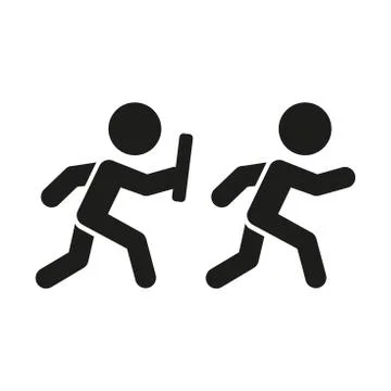 Relay Pictogram. Vector Illustration