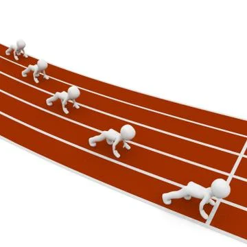 Relay race Stock Illustration