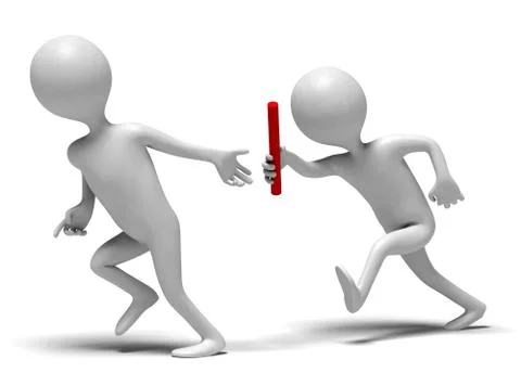 Relay runners Stock Illustration