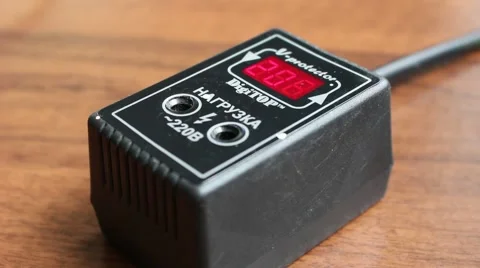 Relay of the Voltage control Vídeo Stock 48164638