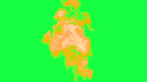 Release of Burning Associated Gas on Chromakey 4K Stock Footage 331566508