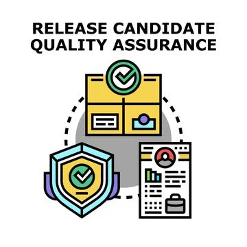 Release candidate quality assurance concept development process イラスト素材