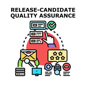 Release candidate quality assurance developing software process イラスト素材