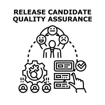 Release candidate quality assurance development process Stockillustratie