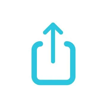 Release icon on white background. Symbol. From blue icon set. Stock Illustration