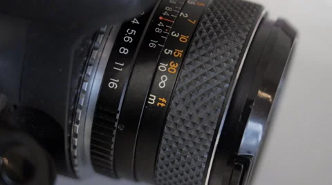Release lens from the camera Stock Footage 41712890