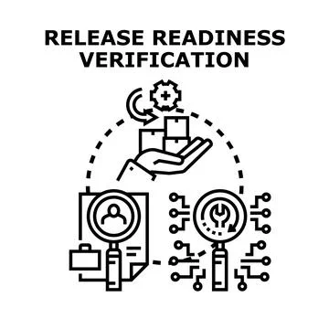 Release readiness verification process for product development 库存插图