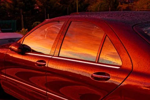 Releflection of Sunset 库存照片