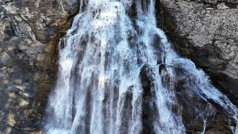 Relentless - Delphi Falls - Central New York 库存照片