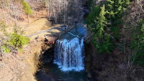 Relentless Pursuit - Delphi Falls - Central New York Foto stock