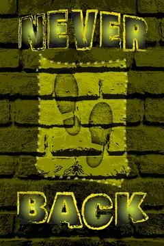 A relentless, rough design featuring footprints Stock Illustration