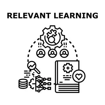 Relevant learning process adapting educational strategies Stockillustratie