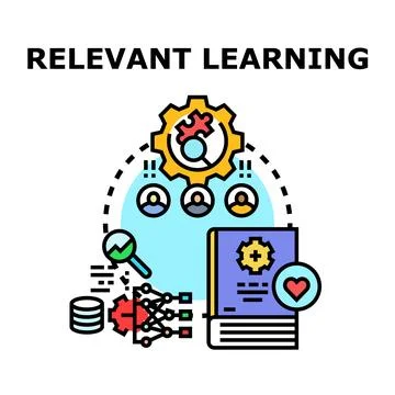 Relevant learning process adapting educational strategies 库存插图