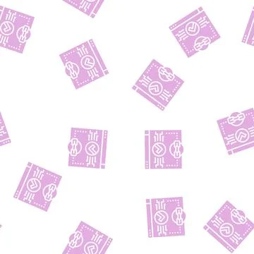 Relevant link glyph seamless pattern Illustrazione stock