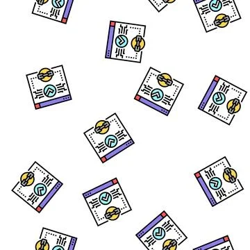 Relevant link vector seamless pattern Ilustración de archivo