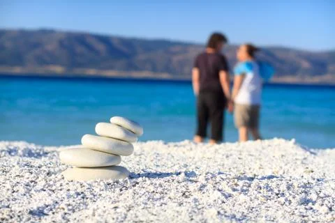 Relexation on the beach Stock Photos