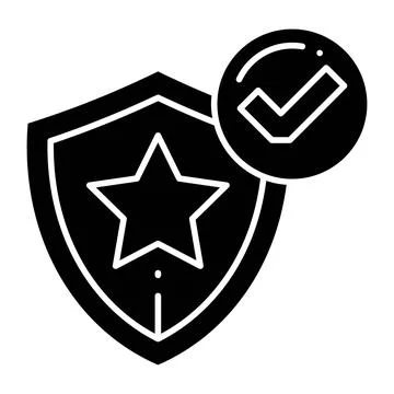 Reliability Glyph Icon Stock Illustration