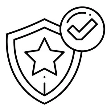 Reliability Line Icon Stock Illustration