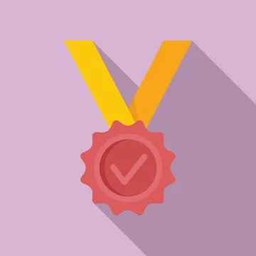 Reliability medal icon flat vector. Back guarantee Illustrazione stock