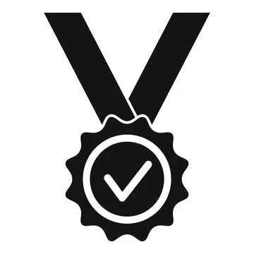 Reliability medal icon simple . Back guarantee Illustrazione stock