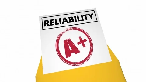 Reliability Report Card Grade Score Reliable 3d Animation Stock Footage