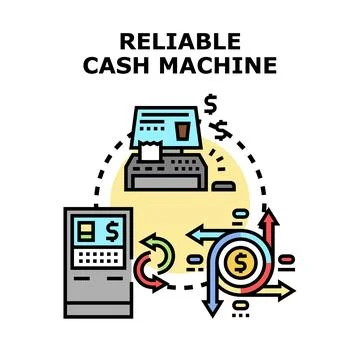 Reliable money circulation concept creating passive income Illustrazione stock