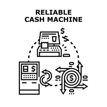 Reliable money circulation concept creating passive income Stock Illustration