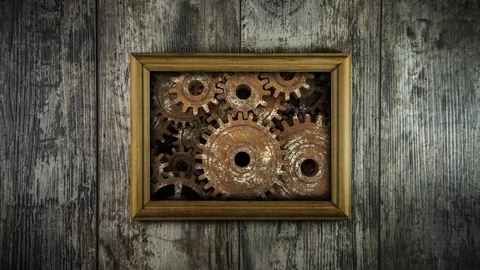 Reliable operation of the information cloud. Old cloud of information, outdated Stock Footage 122325092