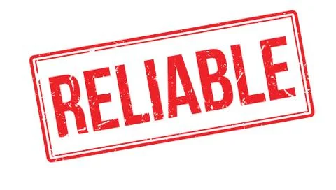Reliable rubber stamp Stock Illustration