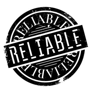 Reliable rubber stamp Stock Illustration