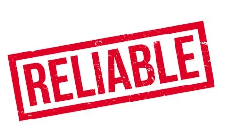 Reliable rubber stamp Illustrazione stock