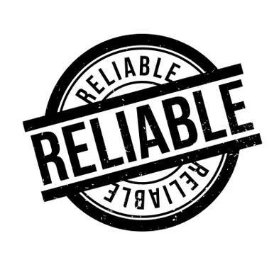 Reliable rubber stamp Illustrazione stock